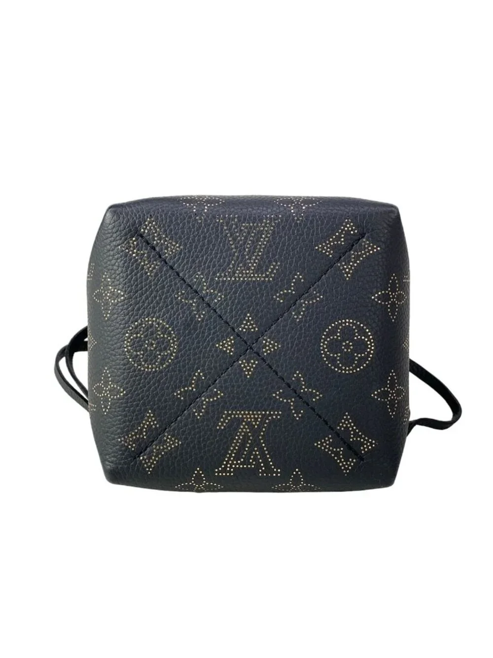 Louis Vuitton Handbag Mahina Picobella Noir Gold Chain Handle Leather Cowhide